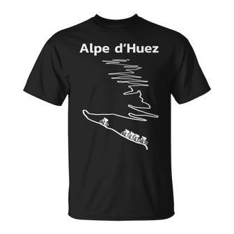 Alpe Dhuez Serpentinen France Radsport T-Shirt - Seseable