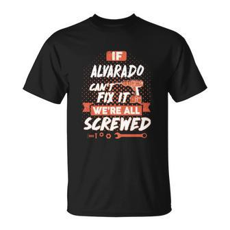 Alvarado Name Alvarado Family Name Crest Unisex T-Shirt - Seseable
