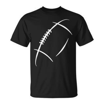 American Football Silhouette Football Unisex T-Shirt | Mazezy