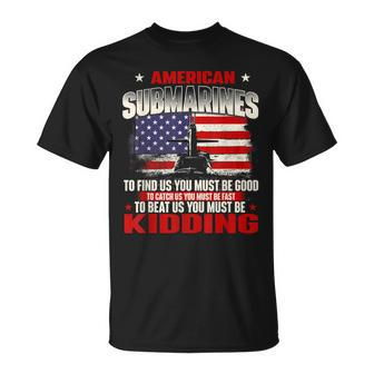 American Submarines Patriotic Navy Us Veteran Submariner T-Shirt - Seseable