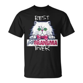 Animal Cat Lover Best Cat Grandma Ever Unisex T-Shirt | Mazezy