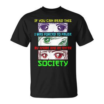 Anime Funny Anime Lover Anime Fan Watching Anime Unisex T-Shirt | Mazezy