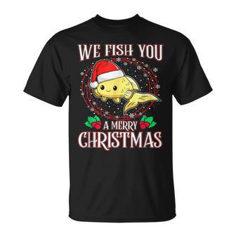 Aquarium Lover Tropical We Fish You A Merry Christmas T-shirt - Seseable