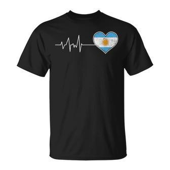 Argentina Heartbeat Proud Argentina National Team T-shirt - Seseable