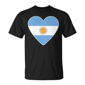 Argentinian Heart Flag T Vintage Made In Argentina T-shirt - Seseable