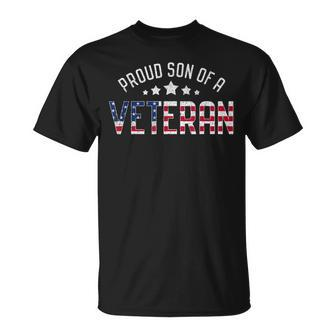 Armed Forces Proud Son Of A Veteran Retro T-shirt - Seseable