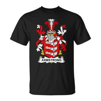 Armstrong Coat Of Arms Family Crest Unisex T-Shirt - Seseable