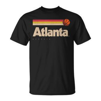Atlanta Basketball B-Ball City Georgia Retro Atlanta T-Shirt - Seseable