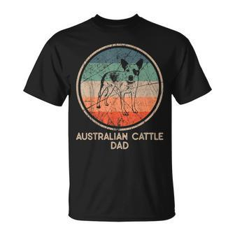 Australian Cattle Dog Vintage Australian Cattle Dad T-Shirt - Seseable
