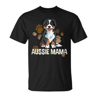 Australian Shepherd Mama Mutter Hund Spruch Aussie T-Shirt - Seseable