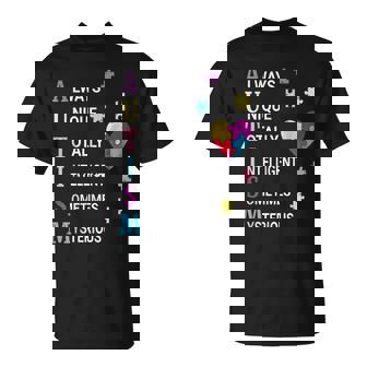 Autism Always Unique Totally Intelligent Sometime Mysterious T-shirt - Thegiftio