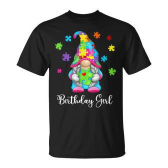 Autism Awareness Gnome Puzzle Birthday Girls Toddlers T-Shirt - Seseable