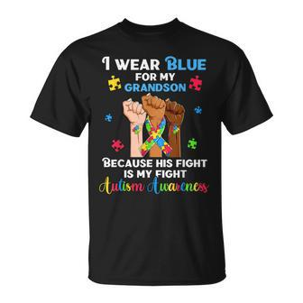 Autism Awareness Grandpa Grandma Autistic Rise Hands Unisex T-Shirt | Mazezy