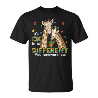 Autism Awareness Women Kids Its Ok To Be Different Unisex T-Shirt | Mazezy