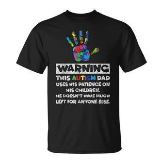 Autism Dad Father Son Daughter Autistic Kid Autism Awareness T-Shirt - Seseable