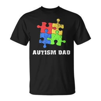 Autism Dad T  Educate Love Support Gift  Unisex T-Shirt