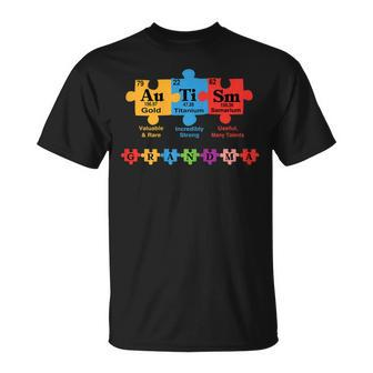 Autism Grandma Grandmom Family Matching Autism Awareness Gift For Womens Unisex T-Shirt | Mazezy