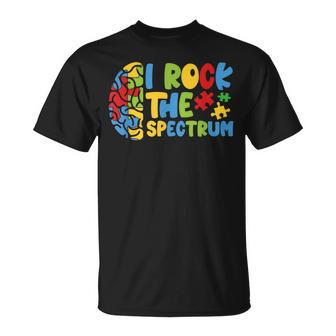 Autistic Autism Awareness Boys Toddler I Rock The Spectrum Unisex T-Shirt | Mazezy