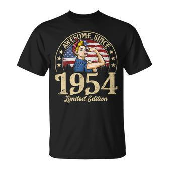Awesome Since 1954 Vintage 1954 69Th Birthday 69 Years Old T-Shirt - Seseable