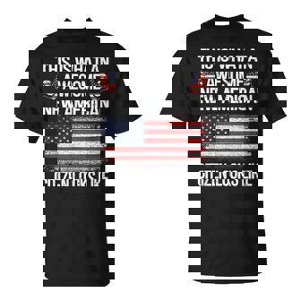 Awesome New American Flag Us Citizenship Usa Us Citizen Unisex T-Shirt | Mazezy