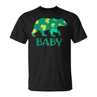 Baby Bear Shamrock St Patricks Day Family T-Shirt - Seseable