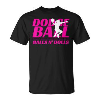 Balls N Dolls Dodgeball Tournament Team Name Matching Unisex T-Shirt | Mazezy