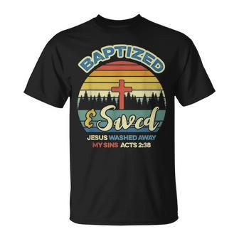 Baptized & Saved Evangelical Pentecostal Cool Baptism T-shirt - Seseable
