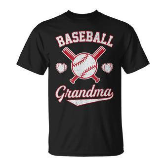Baseball Grandma Vintage Mothers Day Gifts Catcher Pitcher Unisex T-Shirt | Mazezy