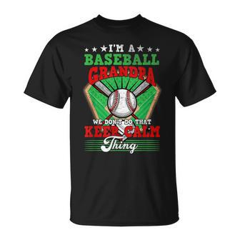 Baseball Grandpa Dont Do That Keep Calm Thing T-Shirt - Seseable