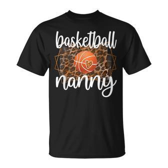 Basketball Nanny Grandma Nanny Of A Basketball Player Unisex T-Shirt | Mazezy