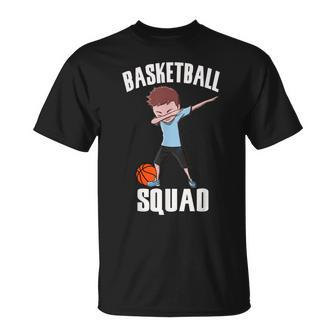 Basketball Squad Dabbing Boy Dab Dance For Kids Unisex T-Shirt | Mazezy