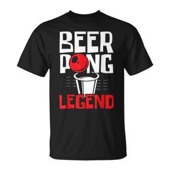 Beer Pong Legend Alkohol Trinkspiel Beer Pong V2 T-Shirt - Seseable