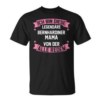 Bernhardinermama Bernhardiner Mama T-Shirt - Seseable