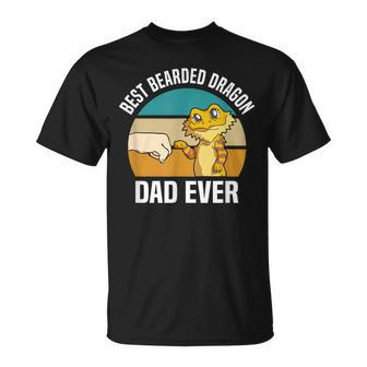 Best Bearded Dragon Dad Ever Pet Bearded Dragon Dad Unisex T-Shirt - Seseable