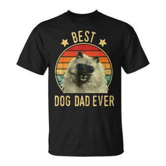 Best Dog Dad Ever Keeshond Fathers Day Gift Gift For Mens Unisex T-Shirt | Mazezy