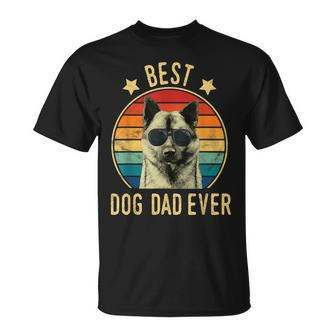 Best Dog Dad Ever Norwegian Elkhound Fathers Day Gift Gift For Mens Unisex T-Shirt | Mazezy