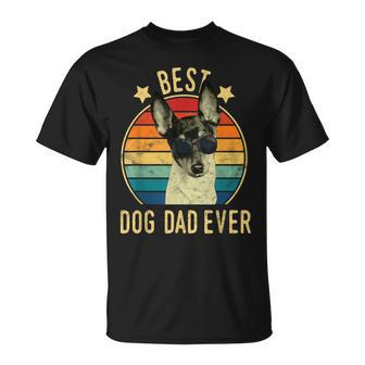 Best Dog Dad Ever Toy Fox Terrier Fathers Day Gift Gift For Mens Unisex T-Shirt | Mazezy