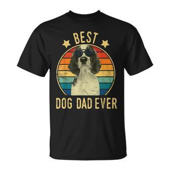 Best Dog Dad Ever Welsh Springer Spaniel Fathers Day Gift Gift For Mens Unisex T-Shirt | Mazezy