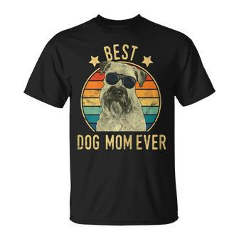 Best Dog Mom Ever Soft Coated Wheaten Terrier Mothers Day Gift For Womens Unisex T-Shirt - Seseable