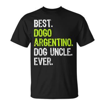 Best Dogo Argentino Dog Uncle Ever Unisex T-Shirt | Mazezy