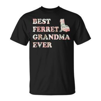 Best Ferret Grandma Ever Coolest Ferret Grandmother Unisex T-Shirt - Seseable
