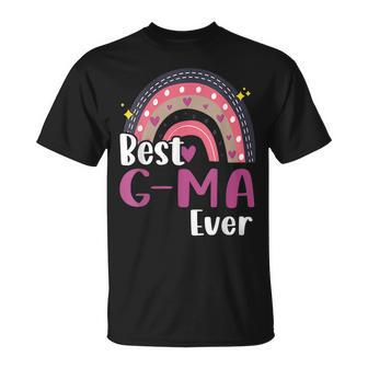 Best G Ma Ever Funny Boho Rainbow Mothers Day Mommy Grandma Unisex T-Shirt - Seseable