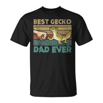 Best Gecko Dad Ever Lizard Leopard Gecko Unisex T-Shirt - Seseable