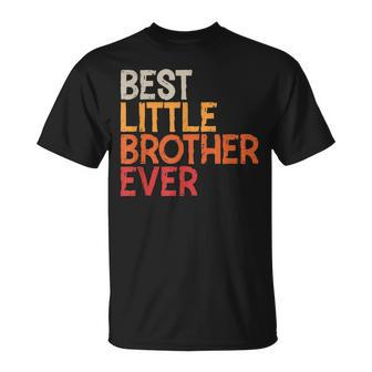 Best Little Brother Ever Sibling Vintage Little Brother Unisex T-Shirt - Seseable