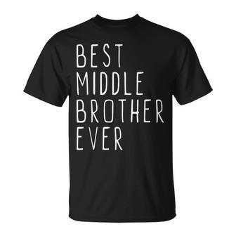 Best Middle Brother Ever Cool T-shirt - Thegiftio UK