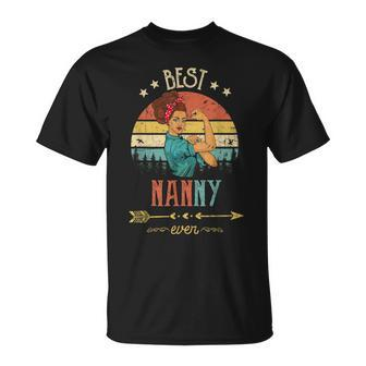 Best Nanny Ever Women Rosie Vintage Retro Decor Grandma Unisex T-Shirt - Seseable