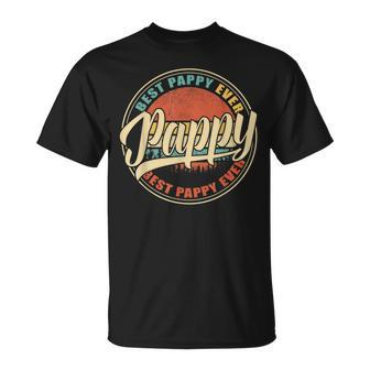 Mens Best Pappy Ever Vintage Retro Dad Papa Grandpa T-Shirt - Seseable