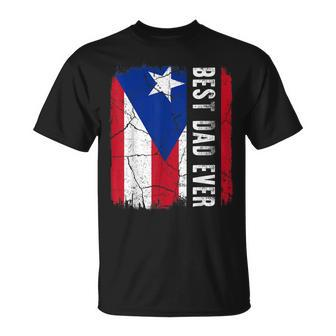 Best Puerto Rican Dad Ever Puerto Rico Daddy Fathers Day T-Shirt - Seseable