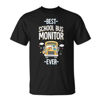 Best School Bus Monitor Ever Unisex T-Shirt - Seseable
