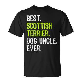 Best Scottish Terrier Dog Uncle Ever Unisex T-Shirt | Mazezy